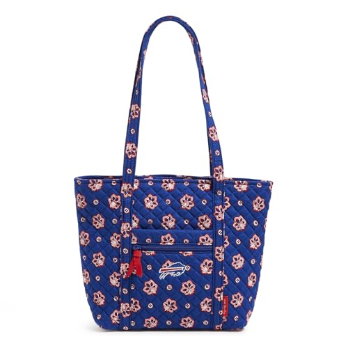 Vera Bradley Damen Baumwolle NFL Small Vera Tote Bag (mehrere Teams erhältlich), Buffalobillsonroyalblue/Redbandana, Einheitsgröße von Vera Bradley