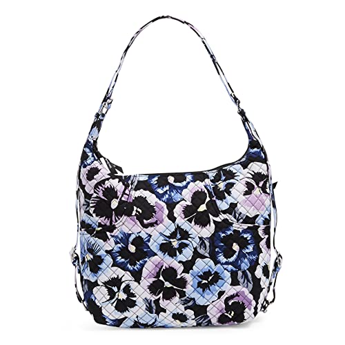 Vera Bradley Damen Umwandelbarer Rucksack Handtasche, Stiefmütterchen aus recycelter Baumwolle von Vera Bradley