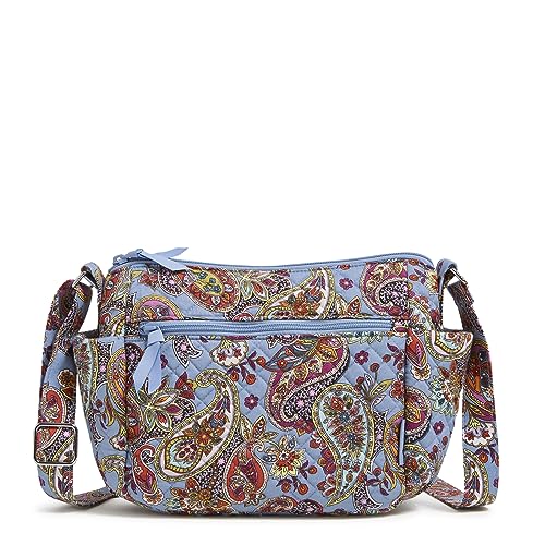 Vera Bradley Damen Cotton on The Go Crossbody Geldbörse, Provence Paisley von Vera Bradley