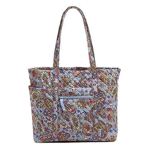 Vera Bradley Damen Deluxe Vera Tragetasche aus Baumwolle Handtasche, Provence Paisley von Vera Bradley