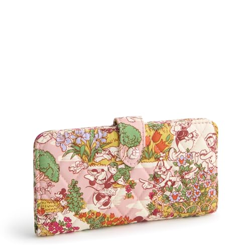 Vera Bradley Damen Disney Premium Cotton Tab Wallet Geldbörse, Mickey's Promenade von Vera Bradley