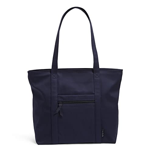 Vera Bradley Damen Einkaufstasche Handtasche, Klassisches Marineblau – recycelte Baumwolle von Vera Bradley