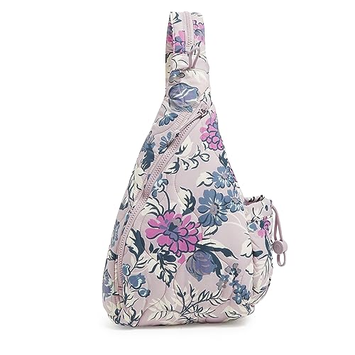 Vera Bradley Damen Federleichter Sling-Rucksack Büchertasche, Frisch Geschnittener Lavendel mit Blumenmuster, Einheitsgröße von Vera Bradley