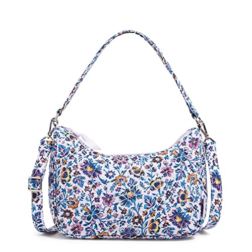 Vera Bradley Damen Frannie Crossbody Geldbörse Umhängetasche, Cloud Vine Multi – recycelte Baumwolle von Vera Bradley