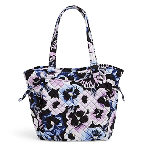 Vera Bradley Damen Glenna-Tasche Handtasche, Plum Stiefmütterchen – recycelte Baumwolle von Vera Bradley