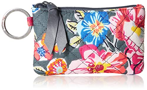 Vera Bradley Damen Iconic Signature Cotton Zip ID Case Pretty Posies, One Size von Vera Bradley