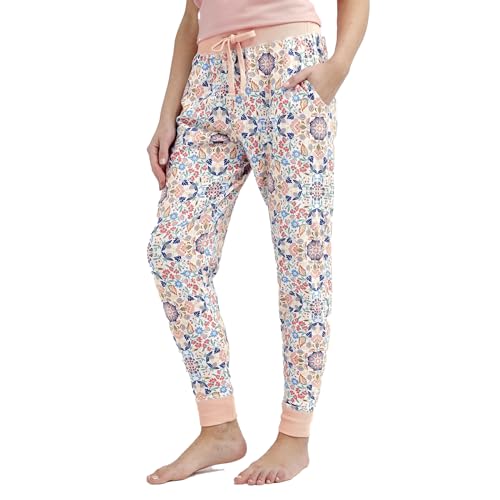 Vera Bradley Damen Jogging-Pyjamahose aus Baumwolle mit Taschen (erweiterte Größenbereich) Pyjamaunterteil, Verzaubertes Mandala, 3XL von Vera Bradley