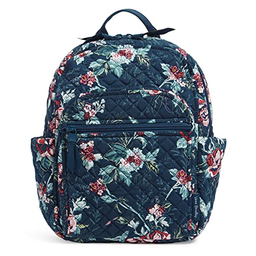 Vera Bradley Damen Kleiner Rucksack Büchertasche, Rose Toile – recycelte Baumwolle, Einheitsgröße von Vera Bradley