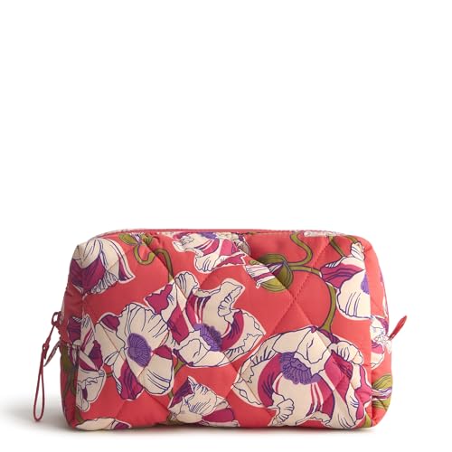 Vera Bradley Damen Kosmetiktasche, federleicht, mittelgroß, Wirbelnde Mohnblumen, Einheitsgröße von Vera Bradley