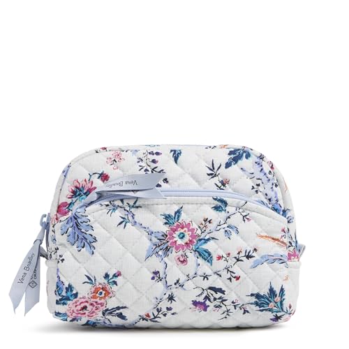 Vera Bradley Damen Kosmetiktasche aus Baumwolle, mittelgroß, Magnifique Floral, Einheitsgröße von Vera Bradley