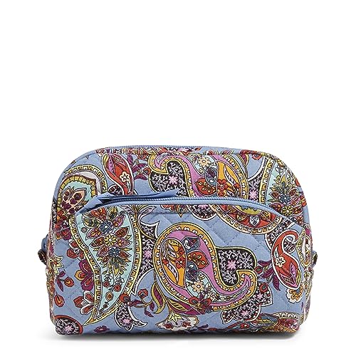 Vera Bradley Damen Kosmetiktasche aus Baumwolle, mittelgroß, Provence Paisley, Einheitsgröße von Vera Bradley