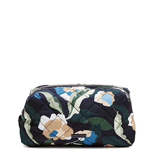 Vera Bradley Damen Performance Twill Medium Kosmetiktasche Make-up Tasche, Eingetauchte Blüten, Einheitsgröße, Performance Twill Medium Kosmetiktasche Make-up Organizer Tasche von Vera Bradley