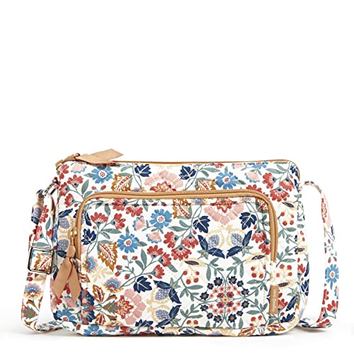 Vera Bradley Damen Little Hipster Crossbody Geldbörse RFID-Schutz Umhängetasche, Verzaubertes Mandala – recycelte Baumwolle von Vera Bradley