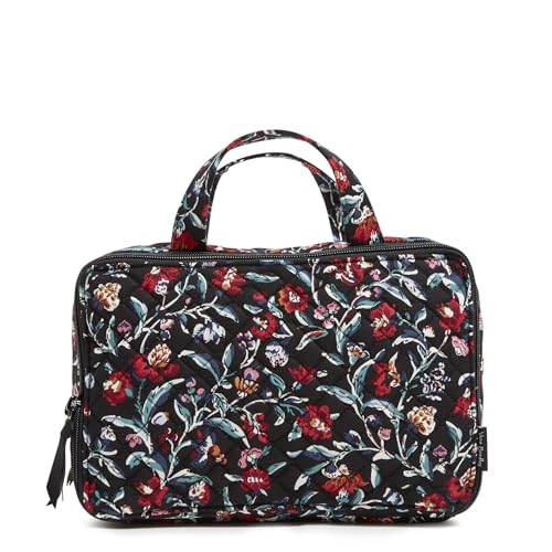 Vera Bradley Damen Make-up-Organizer aus Baumwolle, Stauden Noir, Einheitsgröße von Vera Bradley