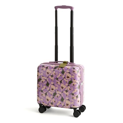 Vera Bradley Damen Mini Adair Spinner Hardside Gepäck, Curly Tulips Purple, Einheitsgröße von Vera Bradley