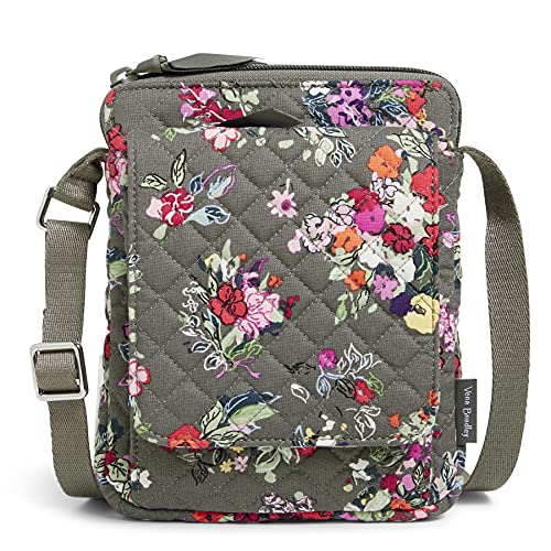 Vera Bradley Damen Mini-Hipster, RFID-Schutz Umhängetasche, Hope Blooms – recycelte Baumwolle von Vera Bradley