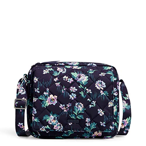 Vera Bradley Damen Peformance Twill Medium Hipster Crossbody Geldbörse Umhängetasche, Navy Garden von Vera Bradley