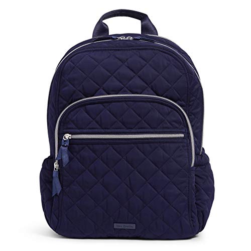 Vera Bradley Damen Performance Twill Campus Rucksack Büchertasche, Klassisches Marineblau von Vera Bradley