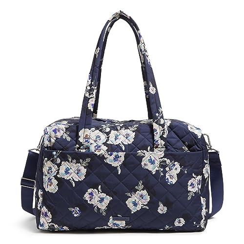 Vera Bradley Damen Performance Twill Medium Travel Duffle Bag, Blüten und Zweige Marineblau, Einheitsgröße von Vera Bradley