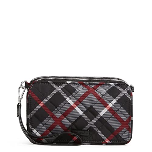 Vera Bradley Damen Performance Twill RFID-Schutz Umhängetasche, Plaid Paris von Vera Bradley