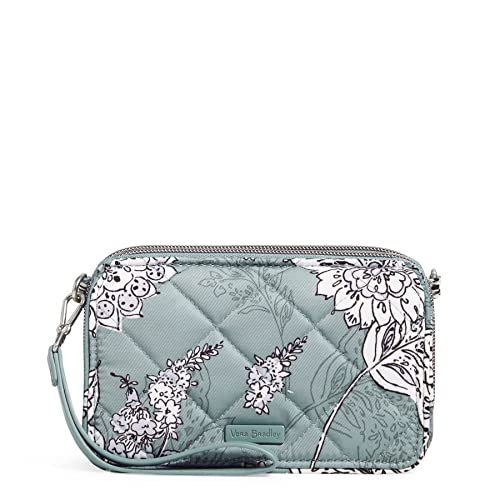 Vera Bradley Damen Performance Twill RFID-Schutz Umhängetasche, Tiger Lily Blue Ruder von Vera Bradley