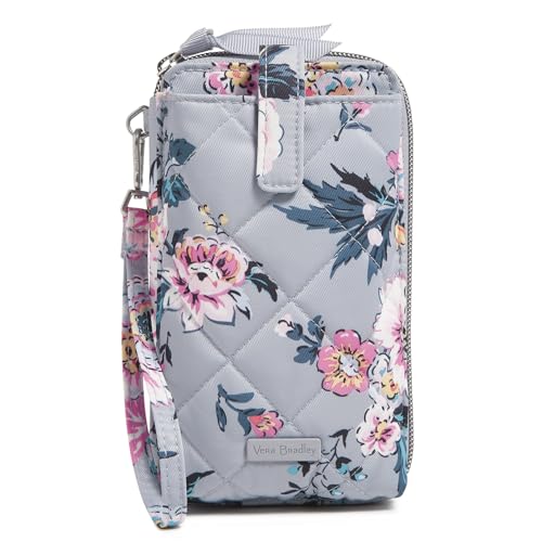 Vera Bradley Damen Performance Twill-Smartphone-Armband mit RFID-Schutz Handgelenk, Pariser Blumenstrauß von Vera Bradley