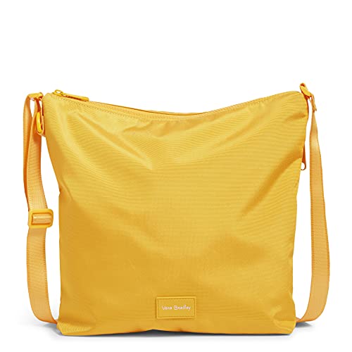 Vera Bradley Damen Recycelte Lighten Up Reactive Hipster Crossbody Geldbörse Umhängetasche, Goldenrod von Vera Bradley