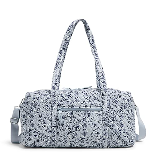 Vera Bradley Damen Reisetasche aus Baumwolle, Größe M, Stauden Grau – recycelte Baumwolle, Einheitsgröße von Vera Bradley