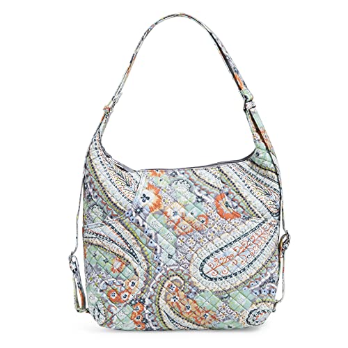 Vera Bradley Damen Rucksack, umwandelbar Handtasche, Citrus Paisley – recycelte Baumwolle von Vera Bradley