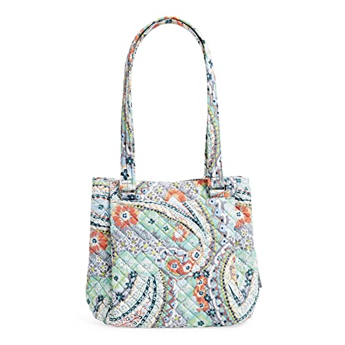 Vera Bradley Damen Schultertasche Mehreren Fächern Handtasche, Citrus Paisley – recycelte Baumwolle von Vera Bradley