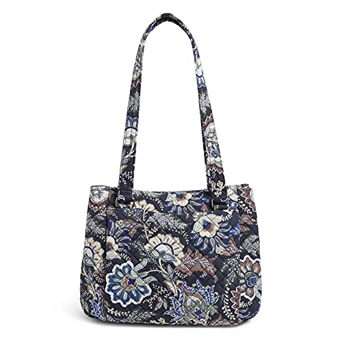 Vera Bradley Damen Schultertasche Mehreren Fächern Handtasche, Java Navy Camo – recycelte Baumwolle von Vera Bradley