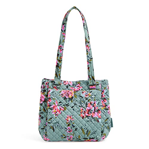 Vera Bradley Damen Schultertasche Mehreren Fächern Handtasche, Rosy Outlook-Recycelte Baumwolle von Vera Bradley