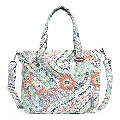 Vera Bradley Damen Schultertasche Mehreren Trägern Handtasche, Citrus Paisley – recycelte Baumwolle von Vera Bradley