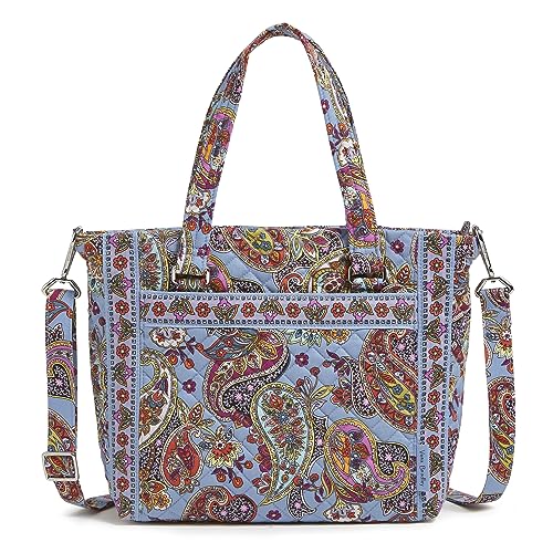 Vera Bradley Damen Schultertasche aus Baumwolle mit Mehreren Riemen Handtasche, Provence Paisley von Vera Bradley