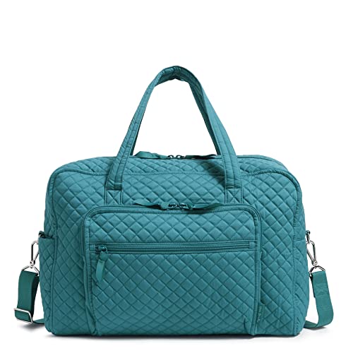 Vera Bradley Damen Weekender Reisetasche Baumwolle, Forever Green - Recycelte Baumwolle, Einheitsgröße von Vera Bradley