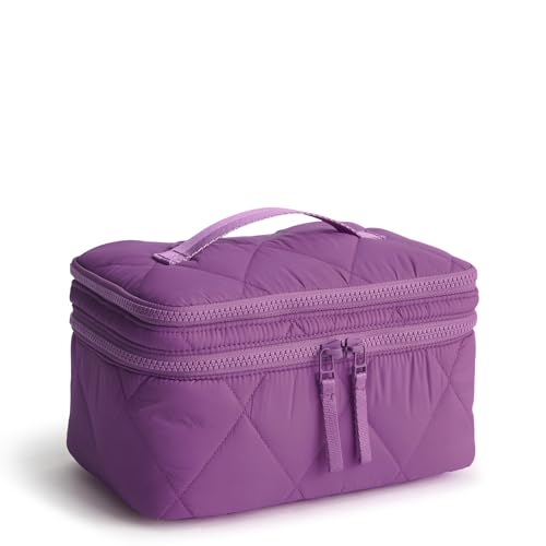 Vera Bradley Federleichte Kosmetiktasche für Damen, zum Aufbürsten, Iris Orchid, Einheitsgröße von Vera Bradley