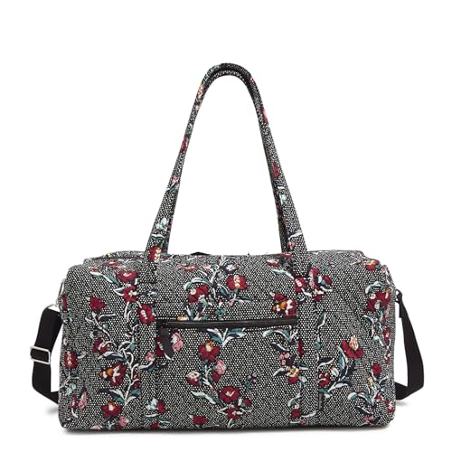 Vera Bradley Große Reisetasche für Damen aus Baumwolle, Stauden Noir Dot, Einheitsgröße von Vera Bradley