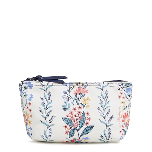 Vera Bradley Kleine Make-up-Tasche für Damen für jeden Tag, Paradise Creme gestreift, Einheitsgröße von Vera Bradley