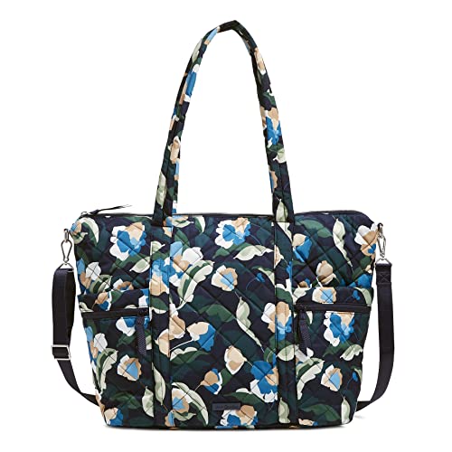 Vera Bradley Performance Twill Große Tragetasche mit mehreren Riemen, Eingetauchte Blüten, Einheitsgröße von Vera Bradley