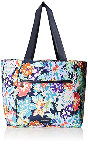 Vera Bradley Recycled Lighten Up Reactive Drawstring Family Tote Bag, Happy Blooms Cross-Stitch von Vera Bradley