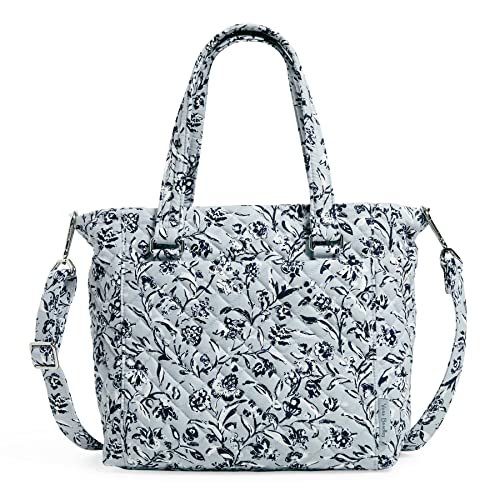 Vera Bradley Damen Schultertasche Mehreren Riemen Handtasche, Stauden, Grau, recycelte Baumwolle von Vera Bradley