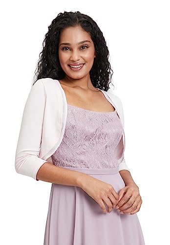 Vera Mont Damen 0037/4808 Bolero, Rosa (Pale Rose 4388), (Herstellergröße: 32) von Vera Mont