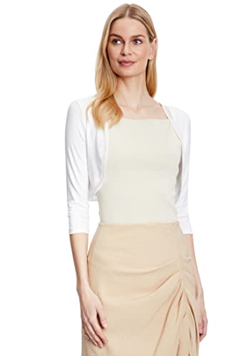 Vera Mont Damen 0037/4808 Bolero, Weiß (Offwhite 1014), (Herstellergröße: 40) von Vera Mont