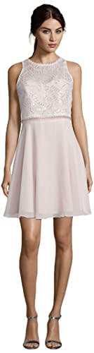 Vera Mont Damen 0102/4825 Kleid, Rosa (Rosé/White 4814), (Herstellergröße: 34) von Vera Mont