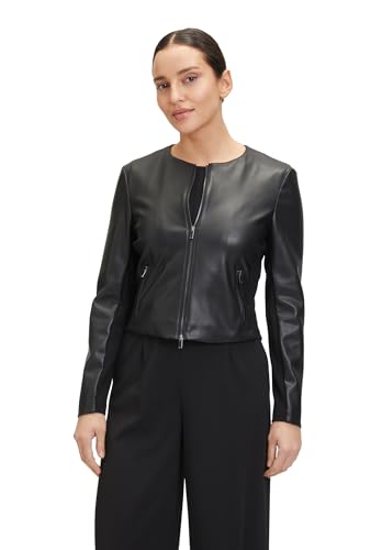 Vera Mont Damen Blazer-Jacke mit Reißverschluss Schwarz,36 von Vera Mont