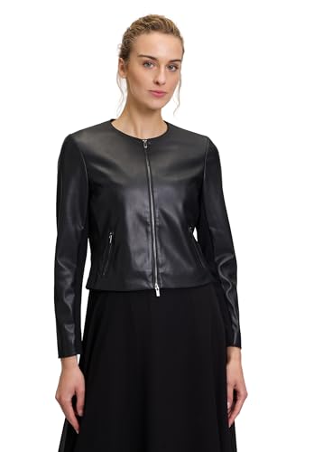 Vera Mont Damen Blazer-Jacke mit Reißverschluss Schwarz,38 von Vera Mont