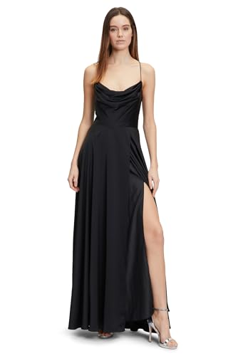 Vera Mont Damen Abendkleid mit Wasserfallausschnitt Schwarz,40 von Vera Mont