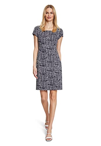 Vera Mont Vera Mont Damen 4535/4091 Kleid, Dark Blue/Cream, 40 von Vera Mont Vera Mont