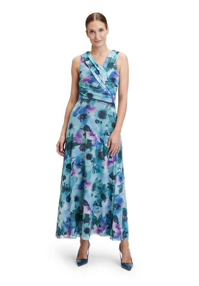 Vera Mont Abendkleid Damen Abendkleid mit Blumenprint Nahtführung von Vera Mont