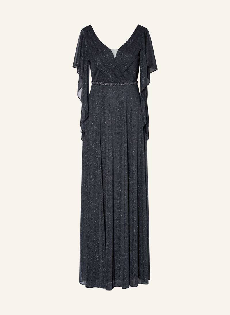 Vera Mont Abendkleid Mit Volants Und Schmucksteinen blau von Vera Mont